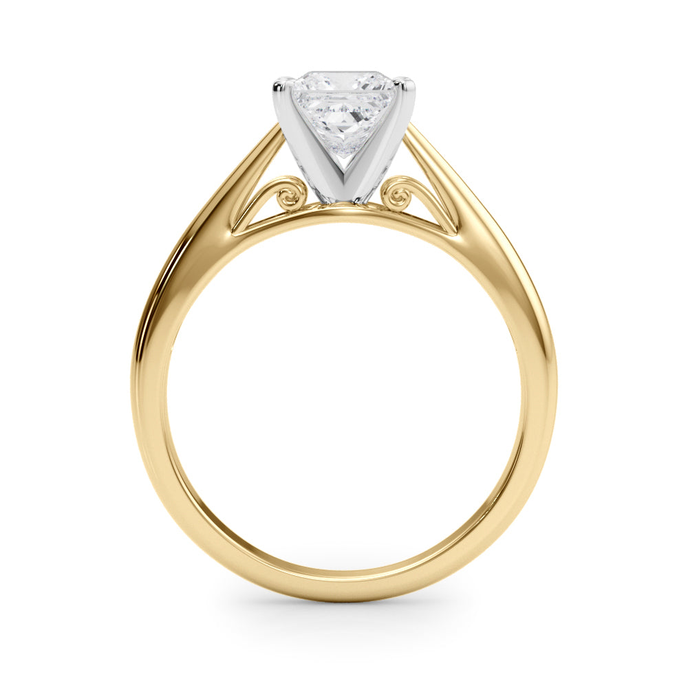 Katerina Princess Diamond Solitaire Engagement Ring-VIRABYANI